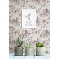 thumbnail image 2 of A-Street Prints Laure Purple Toile Wallpaper, 2 of 2