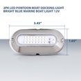 thumbnail image 5 of PIT66 LED Pontoon Boat Docking Light Marine Boat Light Bright Clear & Blue Pair 12V, 5 of 10