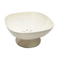 thumbnail image 2 of jifeng Bol à Fruits Égouttoir Assiette à Légumes Égouttoir Plat de Rangement Alimentaire Rond Assiettes de Buffet multi-Usage Grand avec Drainage pour Maison de Ferme Blanc, 2 of 9