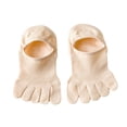 thumbnail image 3 of Calcetines clásicos ligeros Yuyangstore para mujer verano barco suaves sólidos Beige, 3 of 8