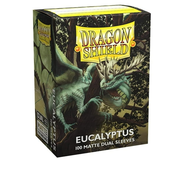 Dragon Shield Standard Size Card Sleeves - Matte Dual Eucalyptus 100CT - MTG Card Sleeves are Smooth & Tough - Compatible with Pokemon, Yugioh, & Magic The Gathering