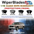 thumbnail image 2 of 2006 GMC Yukon Beam Wiper Blades Wipers w/1yr Warranty (Set of 2), 2 of 5