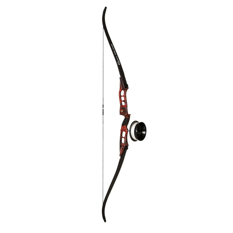 Cajun Fish Stick Take-Down Bowfishing Bow Set Includes Drum Reel with Line,  Roller Rest, Arrow with Piranha Point, and Blister Buster Finger Pads