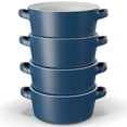thumbnail image 3 of Kook Soup Crocks, Ceramic Stackable Bowls, Set of 4, Navy, 3 of 7