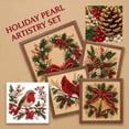 thumbnail image 3 of Christmas Pearl Art Kit Xmas Diamond Art DIY Kit Cute Diamond Painting Crafts for Adults Holiday Wall Decor Handmade Gift for Christmas Craft Lovers Mom Friends,Acorn, 3 of 3