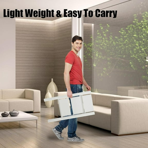 3 Step Folding Ladder, Lightweight Aluminum Sturdy Step Stool with Anti-Slip Pedals, 330 Lbs Load Capacity, Space Saving for Home Kitchen Office