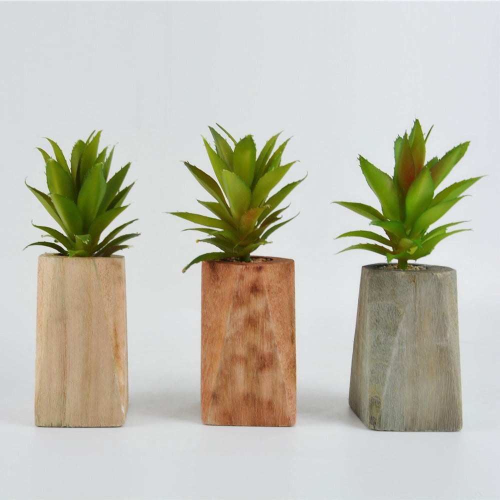 Direct Wicker Artificial Plants, Mini Fake Plant Flowers In Pot 3 Pack