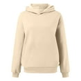 thumbnail image 3 of Womens Hoodie 2025 Fall Winter Oversized Blank Plain Hoodies with Pocket Hooded Sweatshirt Hoodie Women Pullover, 3 of 6