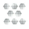 thumbnail image 3 of Blue Moon Studio Peel & Stick Silver Hexagon Wall Decals Adult Teen Tween, 8 Pack, 3 of 6