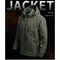 thumbnail image 6 of Men's Jacket Hooded Water Resistant Camping Jackets Male Work Wear Clothes，Size M-3XL, 6 of 8