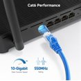 thumbnail image 3 of Cable Matters Cable Ethernet Cat 6 Corto Sin Enganches De 10 Gbps, 5 Pies (Cable Cat 6, Cable Cat6, Cable De Internet, Cable De Red) En Azul, 3 of 9