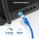 thumbnail image 3 of Cable Matters Cable Ethernet Cat 6 Corto Sin Enganches De 10 Gbps, 5 Pies (Cable Cat 6, Cable Cat6, Cable De Internet, Cable De Red) En Azul, 3 of 9