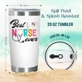 thumbnail image 3 of Nurse Gifts for Women - May You Be Proud of The Work You Do 20 oz Stainless Steel Insulated Coffee Tumbler with Lid - LPN RN Thank You Retirement Nurses Week Gifts for Nurses Women, 3 of 6