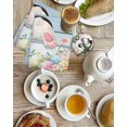 thumbnail image 4 of Easter Kitchen Dish Towels for Drying Dishes Set of 4, Spring Bunny Feet Flowers Eggs Blue Wooden Grain Waffle Weave Microfiber Hand Tea Bathroom Towels Quick Dry & Absorbent Towel 15.7x23.6, 4 of 7