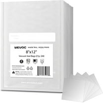Quart 8 × 12 Inch, 200 Count, Vacuum Sealer Bags for Food Saver, Seal a Meal, Weston. Commercial Grade, BPA Free, Heavy Duty, Great for vac storage, Meal Prep or Sous Vide