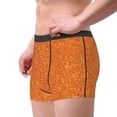 thumbnail image 2 of Uemuo Orange Glitter Pattern Men's Boxer Briefs,Trunk Anti-Chafing,Comfortable, Durable, and Stylish Underwear-Small, 2 of 9