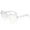 White, variant on Bovemsi Ladies' Sun Shade Sunglasses Frameless Transparent Glasses Europe And America Candy Color Couple Fishing Glasses