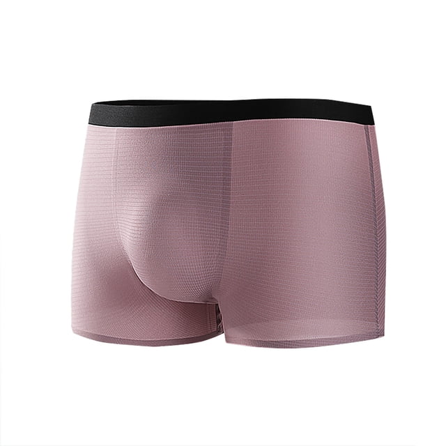 Men’s Boxer Briefs Super Soft, Breathable, Quick-Dry Silk Underwear