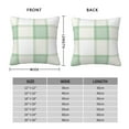 thumbnail image 4 of YFYANG Square Decorative Throw Pillow Case (Without Pillow Insert), Green Geometric Plaid Texture Bedroom Sofa Car Cushion Cover, 26"x26", 4 of 9