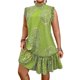 thumbnail image 1 of Vestido de Vacaciones de Playa de Moda Casual Impreso Manga Vestido de Mujer de Tamaño Mayor para el Estilo Del Resort, 1 of 9