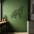 thumbnail image 5 of LaModaHome Exclusive Wolf Metal Wall Decor Made With Geometric Abstract Patterns – Durable & Artistic Metal Wall Art for Home and Office Decor, Perfect for Any Interior Design Aesthetic, 5 of 5
