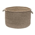 thumbnail image 3 of Colonial Mills Natural Wool Houndstooth Storage Basket, 3 of 6