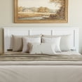 thumbnail image 3 of Madison King Solid Wood Panel Headboard in White, 3 of 8