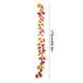 thumbnail image 4 of Kdkad Fall Thanksgiving Halloween Artificial Maple Leaf Garland Pumpkin Sunflower Berry Season Hanging Garland For Home Front Door Fireplace Decor, 4 of 8