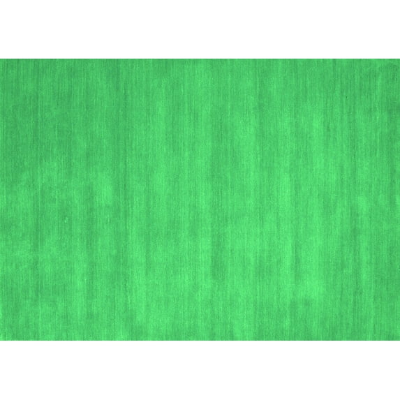 Ahgly Company Indoor Rectangle Abstract Green Contemporary Area Rugs, 3' x 5'