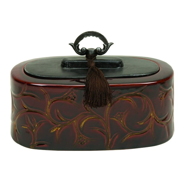 Ceramic Container With Decorative Handle