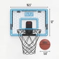 thumbnail image 4 of Realplay Mini Basketball Hoop for Kids – Indoor Over-the-Door Basketball Hoop with LED Scoreboard, Mini Basketball & Net, 4 of 11