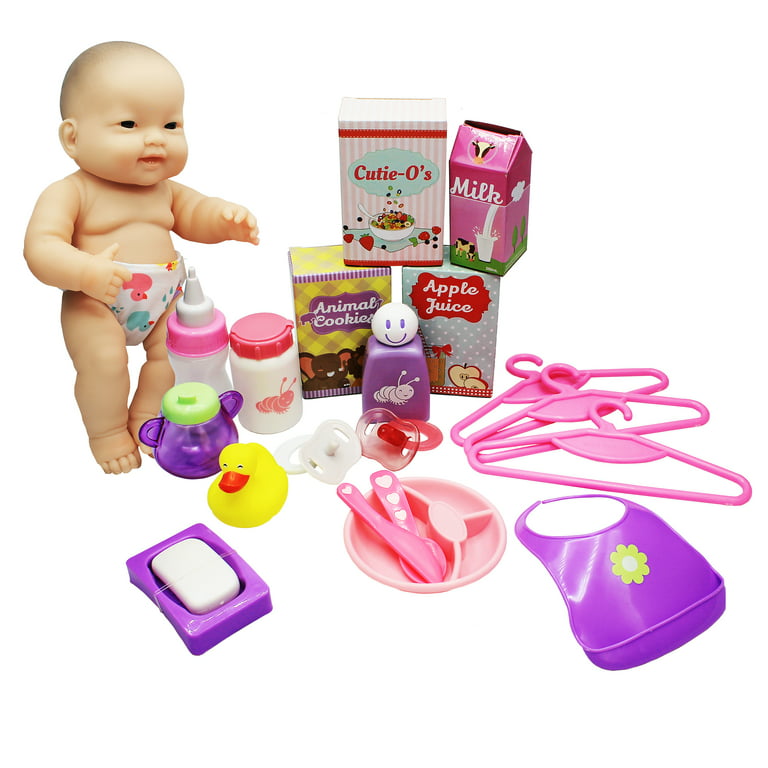 JC Toys For Keeps Baby Essential Doll Accessories, 20 Pieces