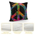 thumbnail image 4 of Throw Pillow Cover Peace Sign Decorative Pillow Cases Home Decor Square Pillowcases, 4 of 5