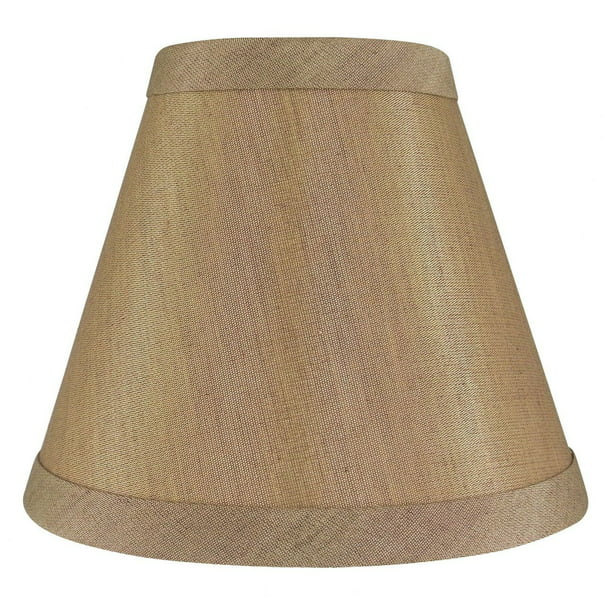Tan 5 Inch Chandelier Shade Mini, Small Lamp Shade Clip On