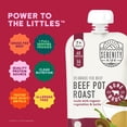 thumbnail image 4 of (12 pack) Serenity Kids Grass Fed Beef Pot Roast Stage 2 Baby Food Organic Veggies Herbs & Bone Broth, 3.5oz Pouch, 4 of 10
