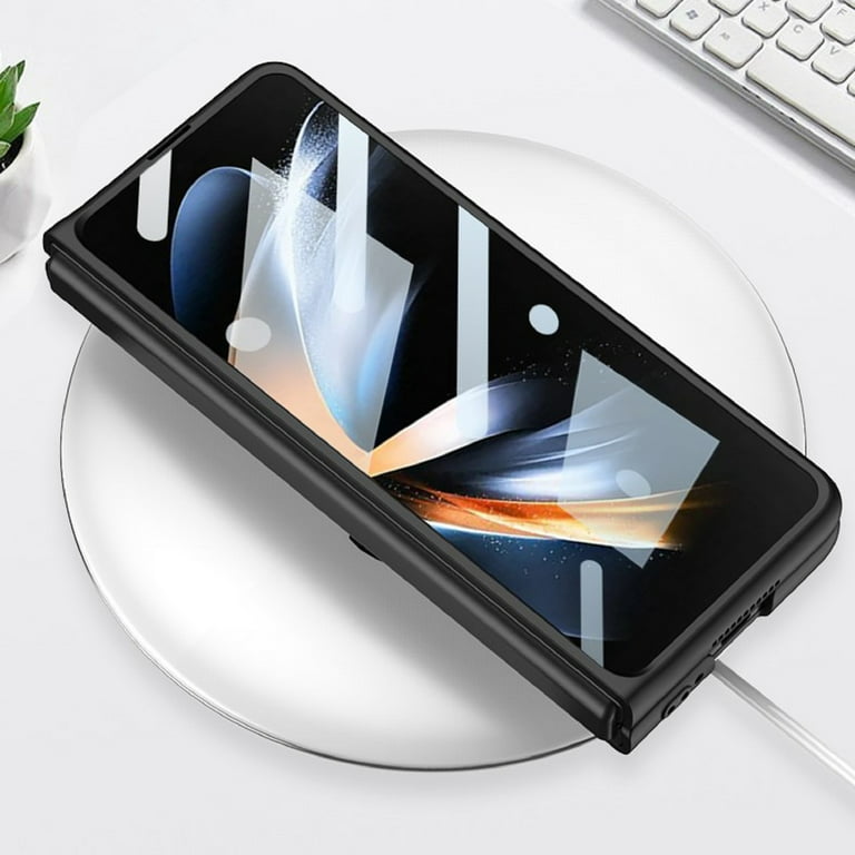 SHIEID Samsung Z Fold 4 Case, Galaxy Z Fold 4 Case Ultra-Thin Tempered  Glass Phone Case Protective Cover for Samsung Galaxy Z Fold 4 Fashion