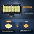 thumbnail image 3 of Nilight Led Light Bar 2PCS 36w 6.5Inch Spot Led Off Road Lights Super Bright Driving Fog Light Boat Lights Driving Lights Led Work Light SUV Jeep Lamp, 3 of 8