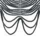 thumbnail image 5 of de cadena para el cuerpo con para mujer, cadena para el cuerpo del Bikini, collar de hombro, joyería de cadena para el cuerpo a la mo Negro Yinane Cadena de perlas para el cuerpo, 5 of 5