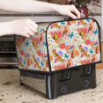 thumbnail image 7 of Daiia Flowers And Birds Watercolor Pattern 4 slice Toaster Cover, Toaster Appliance Dust-proof Cover For Kitchen Small Appliance Dust Cover and Fingerprint Protection, 7 of 7