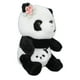 thumbnail image 2 of Linda almohada de felpa de Panda, suave, cómoda, lavable, simulación de Panda, muñeco de peluche de juguete con decoración de flores de 9,8 pulgadas, 2 of 5