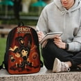 thumbnail image 6 of Bendy And The Ink Machine Backpacks 17 Inch Bookbag Casual Daypack Backpacks for Travel Camping Hiking, 6 of 8