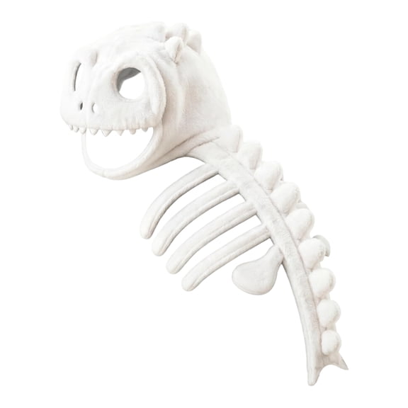 Halloween Dog Dinosaur Costume, Plush T Rex Skeleton Outfit for Cats Dogs Animals, Soft Dinosaur Costume Clothing for Pet Party Dress Up and Photo Events