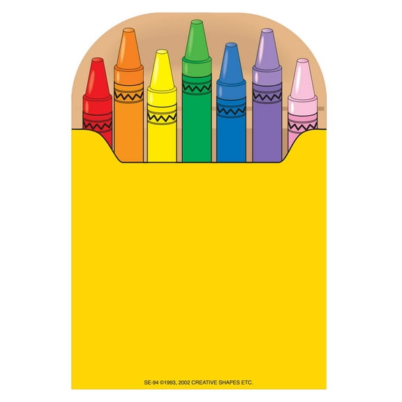 SHAPES ETC. Large Notepad - Crayon Box