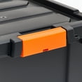 thumbnail image 5 of IRIS USA, 3 Gallon Heavy Duty Plastic Storage Box, Black, 5 of 10