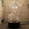 thumbnail image 2 of Hunter X Hunter-Lámpara Hisoka Killua y Gon, luz Led de noche para decoración de dormitorio de niños, regalo HXH, figura de Anime acrílico, lámpara 3d, 2 of 4