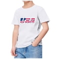 thumbnail image 4 of Kids Summer Short Sleeve Independence Day Letter Printed T Shirt Top Casual Shirt Children's Clothes Size 2-3T, 4 of 4