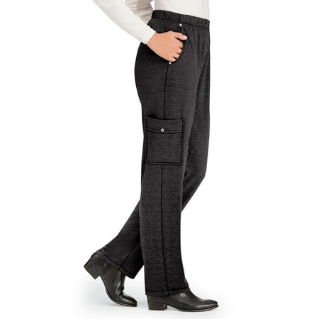 Soft Jersey Knit Cargo Pocket Pants - Lightweight, Casual Fit