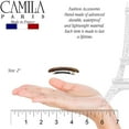thumbnail image 2 of Camila Paris CP3327 French Hair Barrette Clip for Girls, Gold Small Set of 2 Strong Hold Grip Hair Clips for Women, No Slip Rubberized Automatic Clasp Styling Girls Hair Accessories, Made in France, 2 of 8