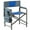 Blue/Gray-1PC, variant on HALLOHII Directors Chair with Side Table - Aluminum Frame & Oxford Fabric, 400 lbs Capacity, Foldable Portable with Side Storage Bag & Table-1PC(Black)