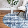 thumbnail image 3 of Rugs.Com Malibu Collection Round Rug ‚Äì 3 Ft Round Blue Low-Pile Rug Perfect For Kitchens, Dining Rooms, 3 of 4